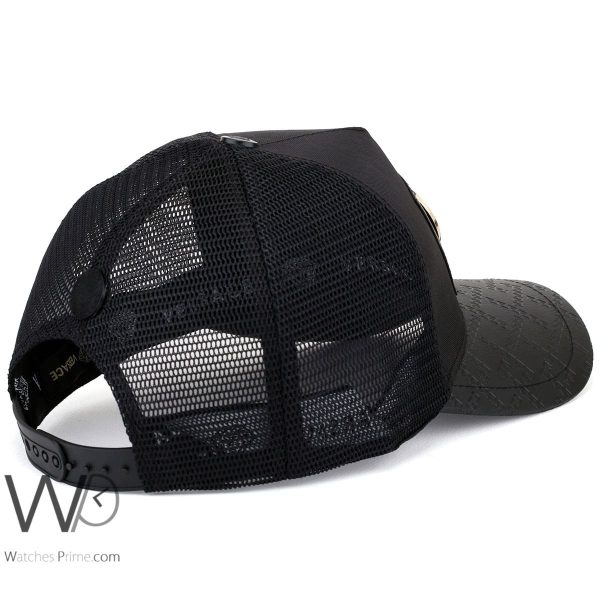 Vercase gianni leather snapback Black Cap | Watches Prime