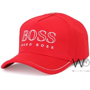 كاب-هوجو-بوس-احمر-قبعة-قطن-Boss