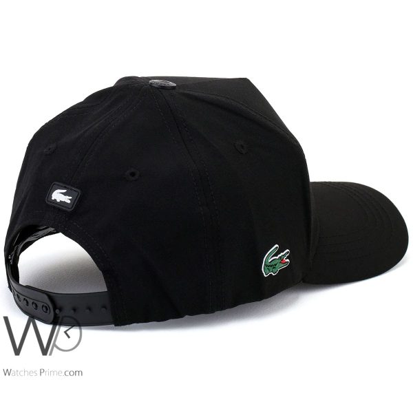 Lacoste Sport Black Cotton Baseball Cap | Watches Prime