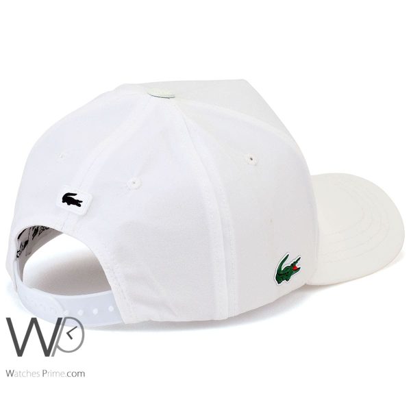 Lacoste Sport White Cotton Baseball Cap | Watches Prime