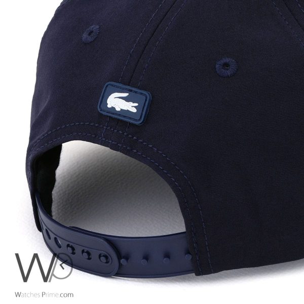 Lacoste Sport Navy Blue Cotton Baseball Cap | Watches Prime