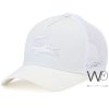 Lacoste sport trucker cap white mesh snapback hat