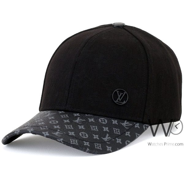 Louis Vuitton LV Black Baseball Cap | Watches Prime