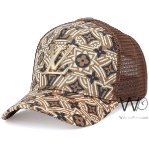 louis-vuitton-lv-trucker-hat-brown-mesh-snapback-cap