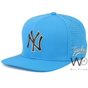 ny-snapback-baseball-hip-hub-hat-new-york-yankees-blue-cotton-flat-cap