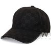 Patterned gucci gg baseball cap black hat