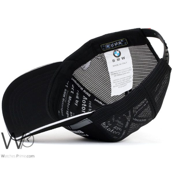BMW Motor Sport Black snapback Cap | Watches Prime