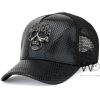 Philipp Plein PP Black Trucker Leather Cap | Watches Prime Philipp Plein PP Black Trucker Leather Cap | Watches Prime