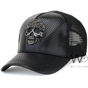 trucker-hat-philipp-plein-pp-skull-black-leather-net-cap