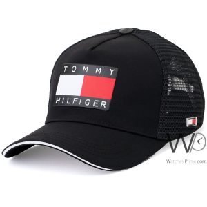 trucker-hat-tommy-hilfiger-th-1985-black-cotton-net-cap