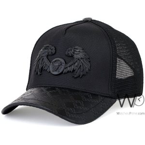 versace-trucker-leather-hat-black-mesh-snapback-cap