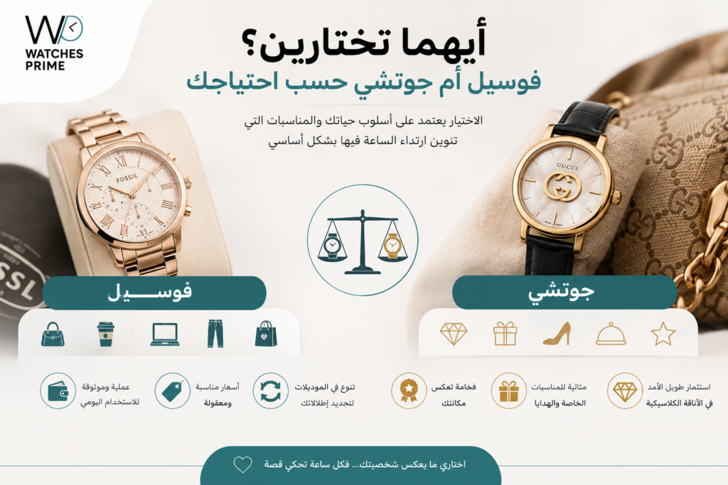 مقارنة بين افضل ساعات فوسيل و جوتشي للسيدات في مصر | واتشز برايم مقارنة بين افضل ساعات فوسيل و جوتشي للسيدات في مصر | واتشز برايم