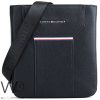Tommy hilfiger crossbody messenger black leather bag for men