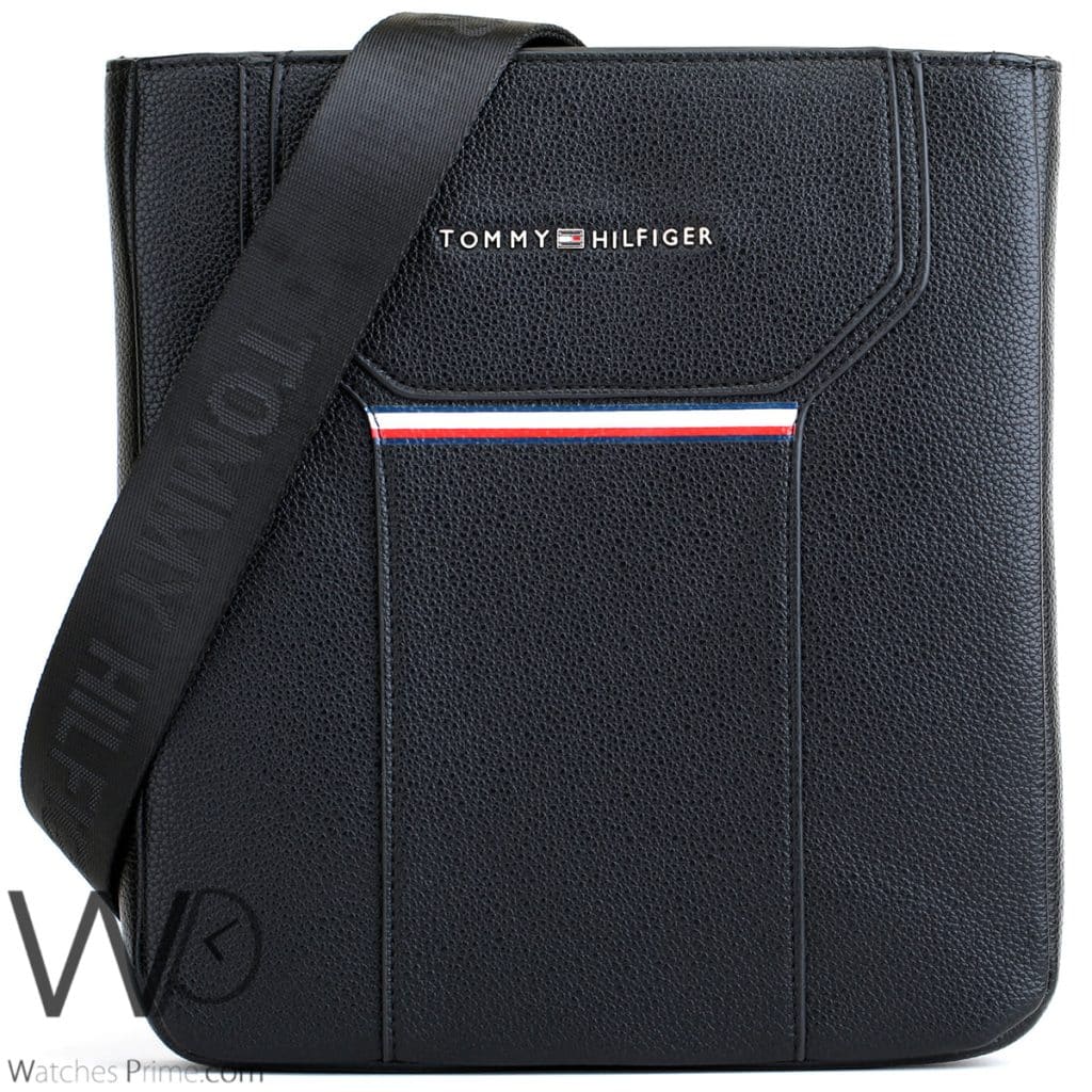Tommy Hilfiger Black Crossbody Messenger Men Watches Prime