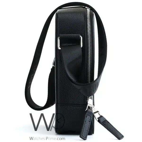 Tommy Hilfiger Black Crossbody Messenger Men | Watches Prime