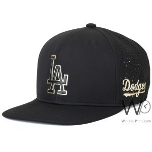 Dodgers-la-los-angeles-black-snapback-cotton-flat-hip-hop-cap