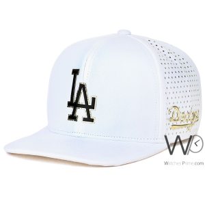 Dodgers-la-los-angeles-white-snapback-cotton-flat-hip-hop-cap