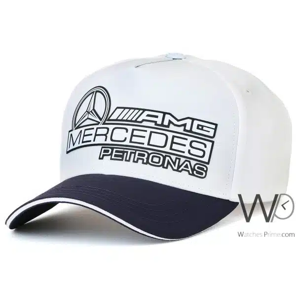 AMG Mercedes Petronas Baseball White Blue Cap | Watches Prime