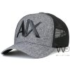 Armani exchange trucker cap grey mesh ax hat