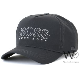 baseball-hugo-boss-cap-grey-cotton-hat