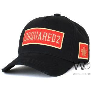 black-dsquared2-baseball-for-men-cap-cotton-hat