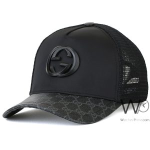 black-gucci-gg-patterned-trucker-cap