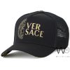 Versace Black Cotton Trucker Cap | Watches Prime