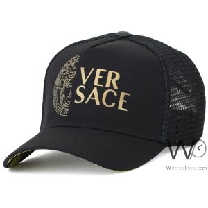 black-trucker-versace-cap-mesh-hat-men