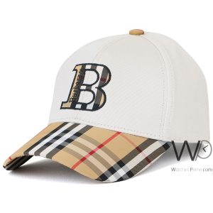 burberry-baseball-b-white-beige-cap-cotton-hat