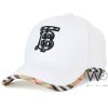 Burberry baseball bt white cotton cap