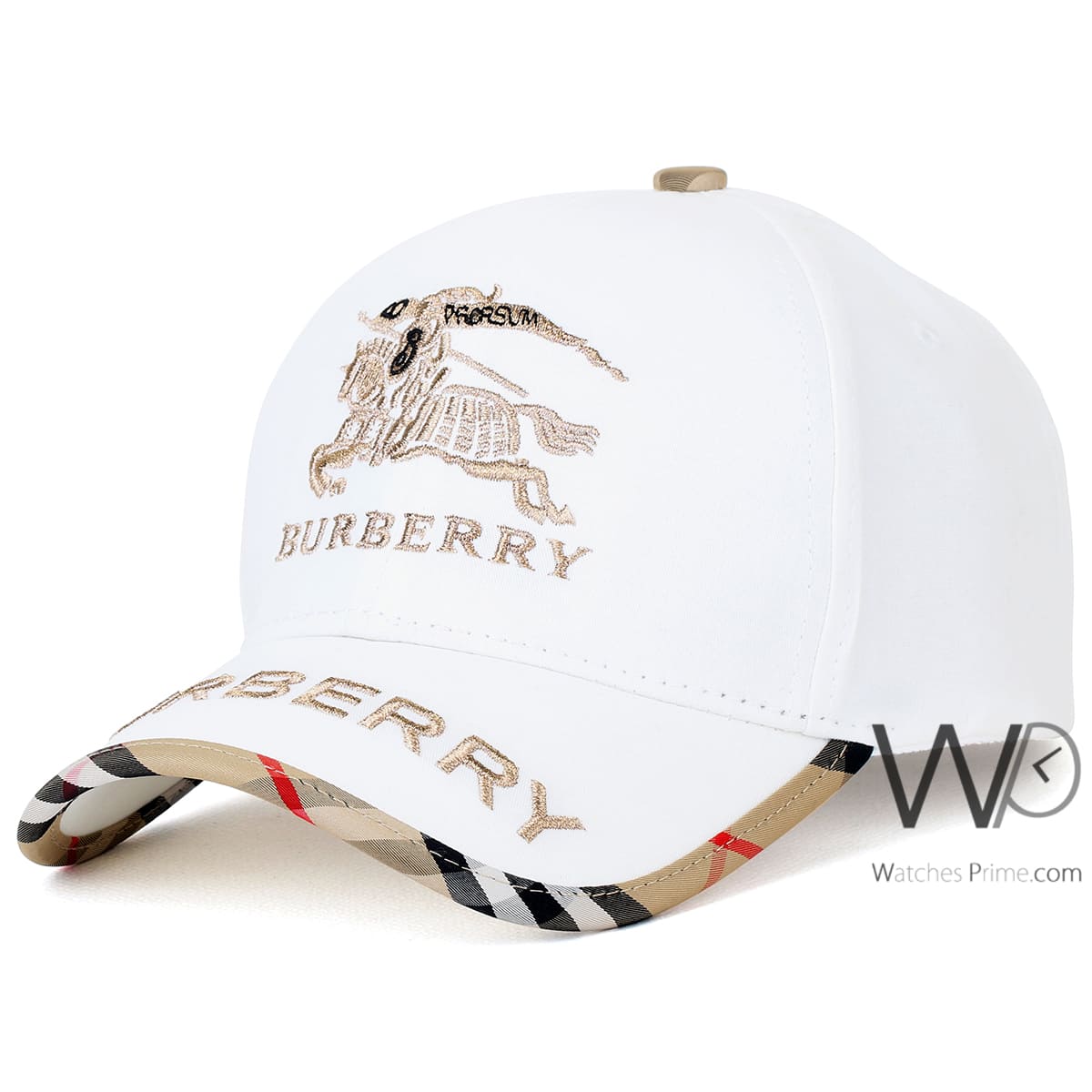 Burberry BT White Baseball Cap | Watches Prime