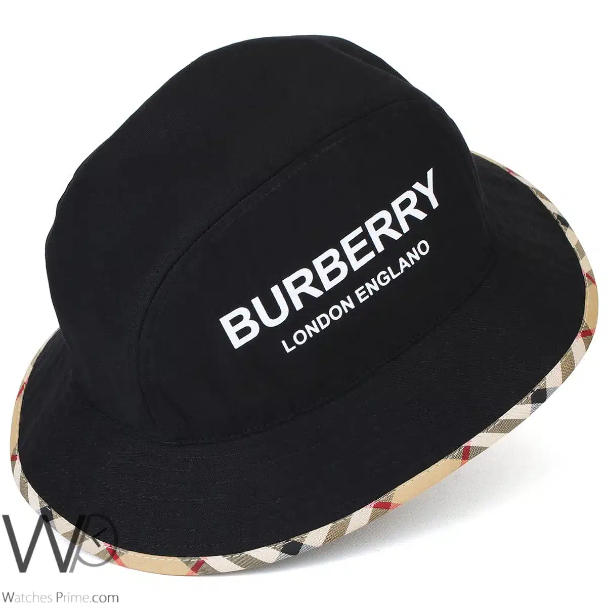 【未使用】BURBERRY LONDON ENGLAND BUCKET HAT Burberry Bucket Summer Beach Hat Black Cotton London England