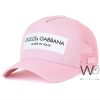 Dolce gabbana dg made in italy trucker pink cap