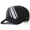 Dolce gabbana milano dg baseball black cotton cap for men