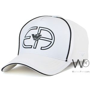 emporio armani-ea7-white-baseball-cap-cotton-hat