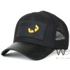 Fendi ff eyes leather trucker black cap men