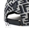 Fendi Roma FF 1925 Baseball Cotton Black Cap | Watches Prime