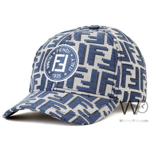 fendi-italy-roma-ff-1925-patterned-baseball-blue-cotton-cap