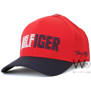 hilfiger-red-blue-baseball-cotton-cap