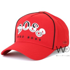 hugo-boss-red-cotton-baseball-cap