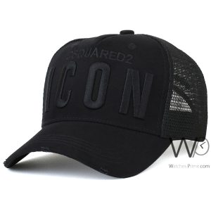 icon-dsquared2-black-trucker-cap-cotton-hat-for-men