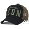Icon dsquared2 brown trucker cap cotton hat for men