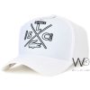 Lacoste club white baseball cap cotton hat