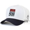 Lacoste sport white un crocodile baseball cap cotton hat