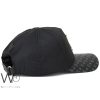 Black Louis Vuitton LV Patterned Baseball Leather Cap | Watches Prime