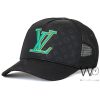Black Louis Vuitton LV Trucker Polyester Cap | Watches Prime