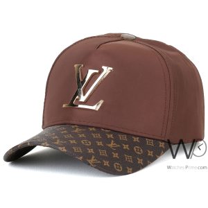 louis-vuitton-lv-brown-baseball-polyester-leather-cap