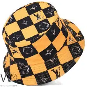 قبعة-لويس-فيتون-طاقية-شمسية-اصفر-قطن-lv