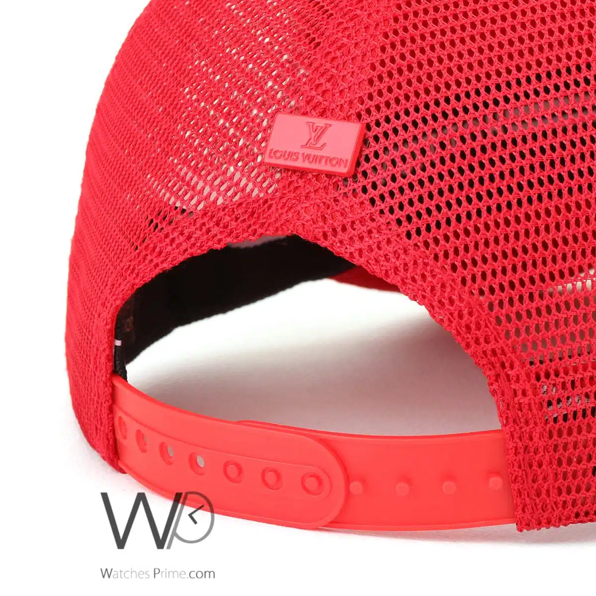 Red Louis Vuitton LV Trucker Cap | Watches Prime