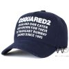 Navy blue dsquared2 baseball men cap cotton hat